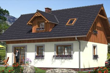  Projekt domu L-29 Dom tradycyjny (BBD1034) - projekt domu parterowego z poddaszem - Zdjęcie 2