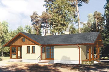  Projekt domu Balaton (KSA1006) - projekt domu parterowego - Zdjęcie 2