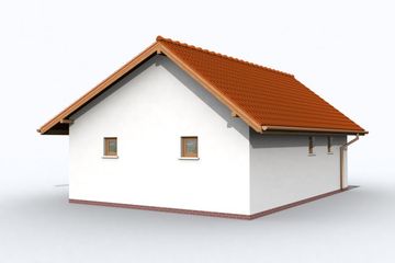  Projekt garażu G1 (SLN1101) - projekt garażu parterowego - Zdjęcie 2