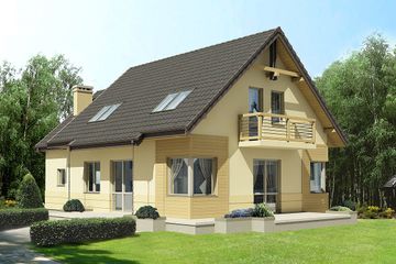  Projekt domu Guliwer (BSB1034) - projekt domu parterowego z poddaszem - Zdjęcie 2