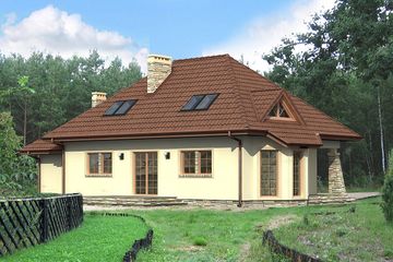  Projekt domu Koszałek (BSB1036) - projekt domu parterowego z poddaszem - Zdjęcie 2