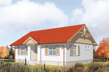  Projekt domu Gazela (KSA1019) - projekt domu parterowego - Zdjęcie 2