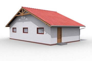  Projekt garażu G7 garaż trzystanowiskowy (SLN1108) - projekt garażu parterowego - Zdjęcie 2