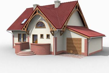  Projekt domu Pampeluna (SLN1000) - projekt domu parterowego z poddaszem - Zdjęcie 2