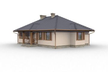  Projekt domu Eldorado (SLN1002) - projekt domu parterowego - Zdjęcie 2