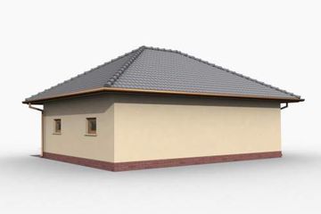  Projekt garażu G33 garaż dwustanowiskowy z pomieszczeniem gospodarczym (SLN1009) - projekt garażu parterowego - Zdjęcie 2