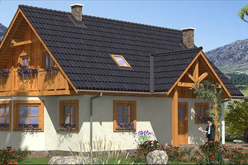  Projekt domu L-58 Dom zimowa szkieletowy (BBD1081) - projekt domu parterowego z poddaszem - Zdjęcie 4