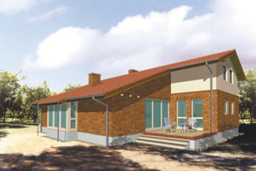  Projekt domu Kaskada (KSA1024) - projekt domu parterowego z poddaszem - Zdjęcie 2