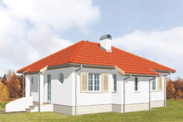  Projekt domu Koliber (KSA1025) - projekt domu parterowego - Zdjęcie 2