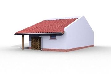  Projekt garażu G20 bliźniak (jeden segment), projekty garaży (SLN1118) - projekt garażu parterowego - Zdjęcie 2