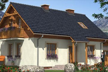  Projekt domu L-63 Dom tradycyjny (BBD1089) - projekt domu parterowego z poddaszem - Zdjęcie 2