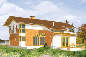  Projekt domu Magnat (KSA1035) - projekt domu z pełnym piętrem - Zdjęcie 2