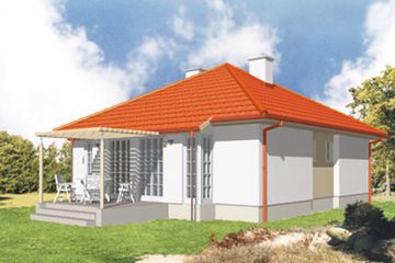  Projekt domu Orion (KSA1042) - projekt domu parterowego - Zdjęcie 2