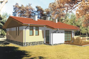  Projekt domu Panda (KSA1043) - projekt domu parterowego - Zdjęcie 2
