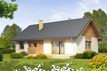  Projekt domu Sezam 2 (WOF1027) - projekt domu parterowego - Zdjęcie 2