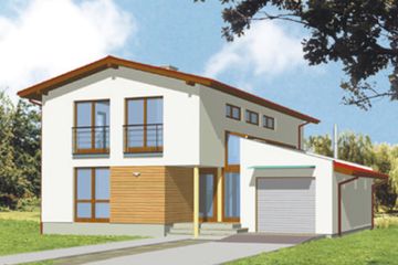  Projekt domu Polonez (KSA1050) - projekt domu z pełnym piętrem - Zdjęcie 2