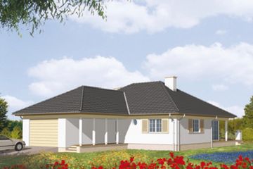  Projekt domu Relax (KSA1053) - projekt domu parterowego - Zdjęcie 2