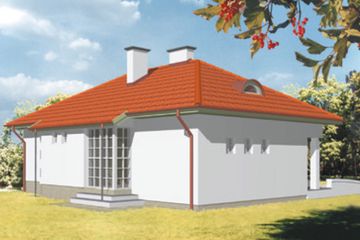  Projekt domu Salamandra (KSA1055) - projekt domu parterowego - Zdjęcie 2