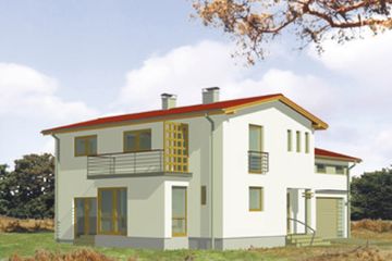  Projekt domu Sopran (KSA1058) - projekt domu z pełnym piętrem - Zdjęcie 2