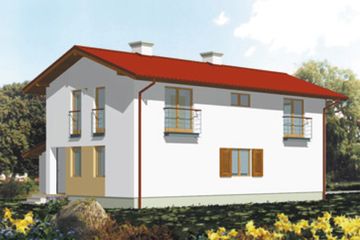  Projekt domu Tango (KSA1060) - projekt domu z pełnym piętrem - Zdjęcie 2