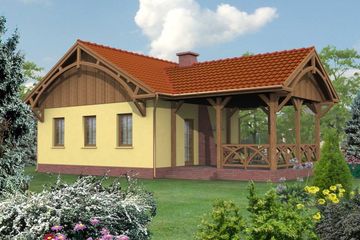  Projekt domu letniskowego La Lora 2 dom letniskowy (SLN1051) - projekt domu parterowego - Zdjęcie 2