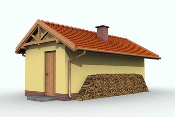  Projekt budynku gospodarczego G52 budynek gospodarczy (SLN1146) - projekt budynku parterowego - Zdjęcie 2