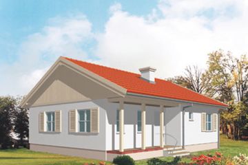  Projekt domu Sparta (KSA1061) - projekt domu parterowego - Zdjęcie 2