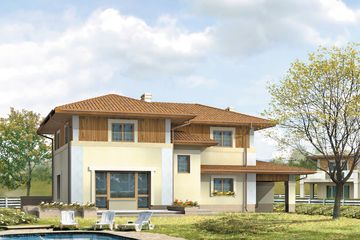  Projekt domu Arizona 3 (BSA1336) - projekt domu z pełnym piętrem - Zdjęcie 2