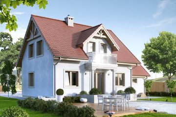  Projekt domu Azalia 4 (BSA1340) - projekt domu parterowego z poddaszem - Zdjęcie 2