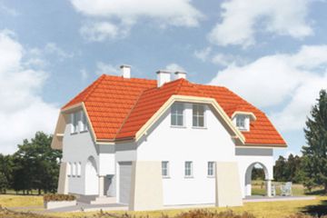  Projekt domu Bajkał (KSA1084) - projekt domu parterowego z poddaszem - Zdjęcie 2