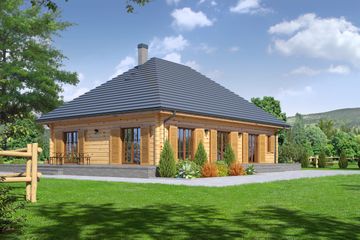  Projekt domu Dębogóra 5 (KRP1547) - projekt domu parterowego - Zdjęcie 2