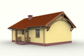 Projekt domu Marbella (SLN1057) - projekt domu parterowego - Zdjęcie 2