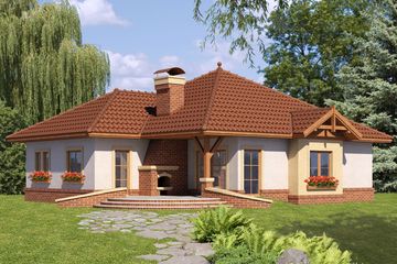  Projekt domu Rufus (WRW1017) - projekt domu parterowego - Zdjęcie 2