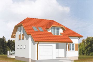  Projekt domu Adria (KSA1093) - projekt domu parterowego z poddaszem - Zdjęcie 2