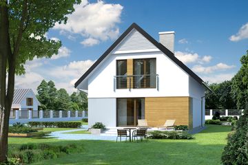  Projekt domu Alicja 2 (BSA1839) - projekt domu parterowego z poddaszem - Zdjęcie 2