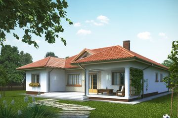  Projekt domu APS 219 (LUA1269) - projekt domu parterowego - Zdjęcie 2