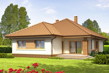  Projekt domu Imbir 2 (WOF1035) - projekt domu parterowego - Zdjęcie 2