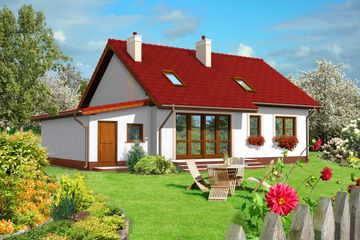  Projekt domu Tuluza V LMB31d (WRB1306) - projekt domu parterowego - Zdjęcie 2