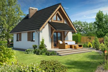  Projekt domu letniskowego Topeka LMW07 (WRB1311) - projekt domu letniskowego parterowego - Zdjęcie 2