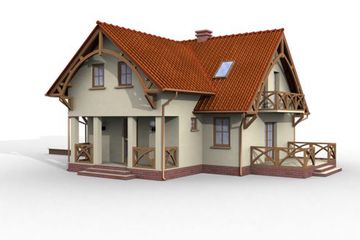  Projekt domu Palermo (SLN1061) - projekt domu parterowego z poddaszem - Zdjęcie 2