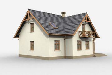  Projekt domu Salamanca (SLN1067) - projekt domu parterowego z poddaszem - Zdjęcie 2