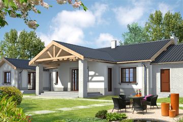  Projekt domu Hawana LMB36 (WRB1245) - projekt domu parterowego - Zdjęcie 2
