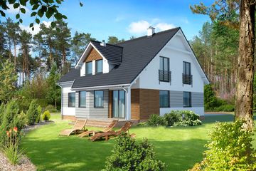  Projekt domu Salzburg DCP94b (WOB1004) - projekt domu parterowego z poddaszem - Zdjęcie 2