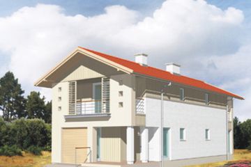  Projekt domu Horn (KSA1100) - projekt domu z pełnym piętrem - Zdjęcie 2
