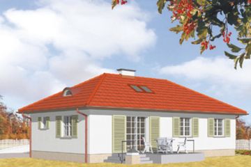  Projekt domu Salamandra max (KSA1112) - projekt domu parterowego - Zdjęcie 2