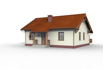  Projekt domu Bilbao (SLN1040) - projekt domu parterowego - Zdjęcie 2