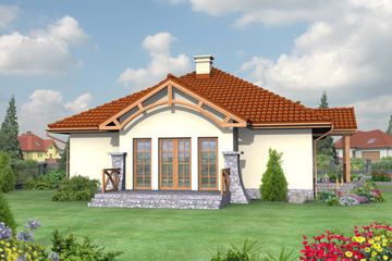  Projekt domu San Diego (SLN1068) - projekt domu parterowego - Zdjęcie 2