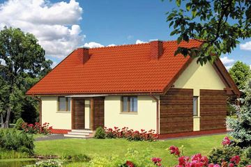  Projekt domu WB-0062 (KRA3630) - projekt domu parterowego - Zdjęcie 2