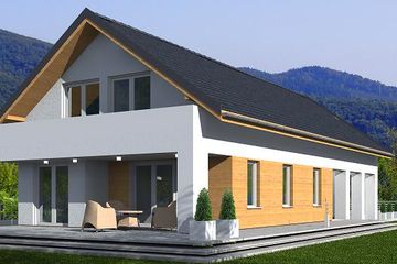  Projekt domu Atlanta (BBE1002) - projekt domu parterowego z poddaszem - Zdjęcie 2