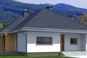  Projekt domu California (BBE1008) - projekt domu parterowego - Zdjęcie 2
